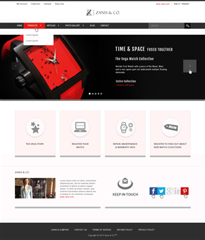 Web Design by Da Miracle for Zanis & Co | Design: #2232718