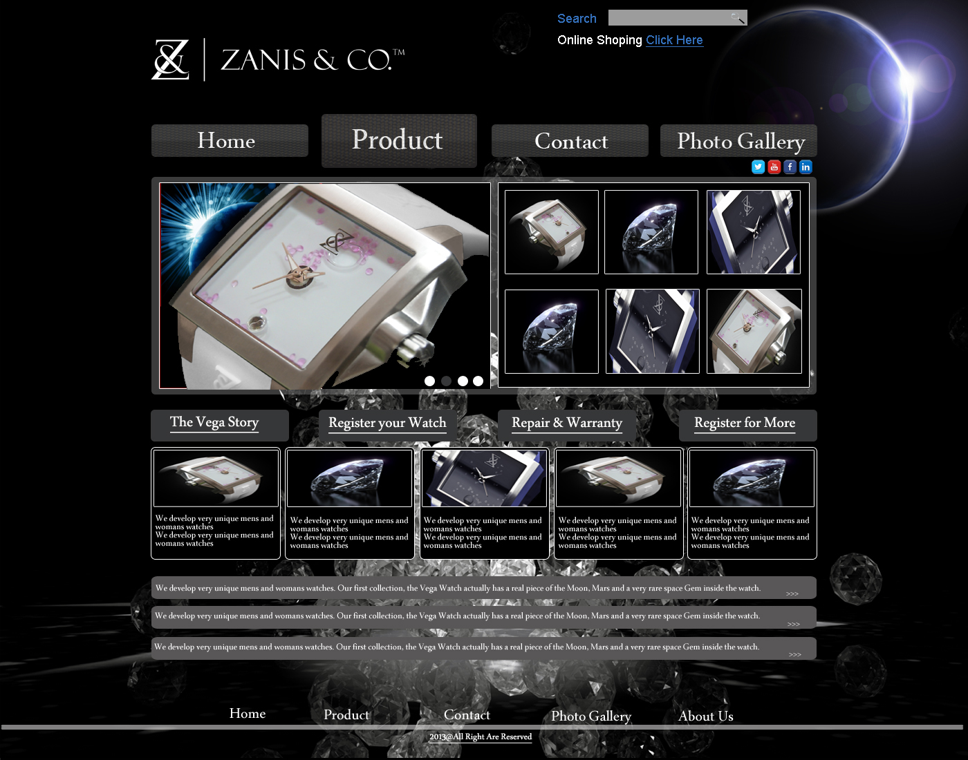 Web Design by Asad Ali for Zanis & Co | Design #2225422