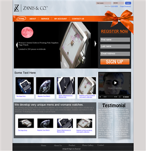 Web Design by Asad Ali for Zanis & Co | Design: #2234369