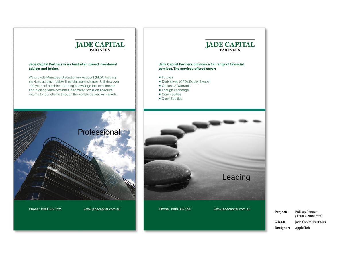Diseño Gráfico por SP Designwork para Jade Capital Partners | Diseño #2220242