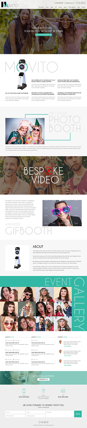 Web Design by RupalTechno for Smile Lounge Photo Booth | Design #10566751