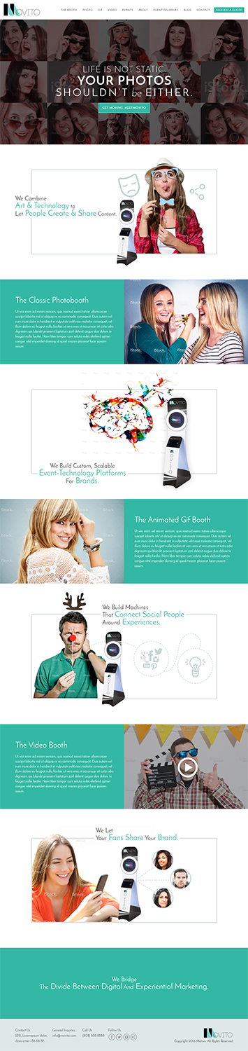 Web Design by RupalTechno for Smile Lounge Photo Booth | Design #10569217