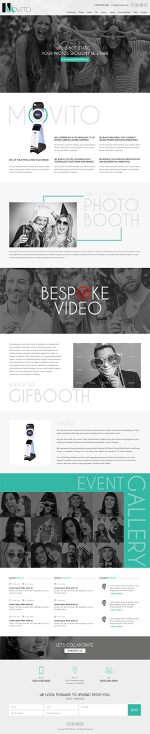 Web Design by RupalTechno for Smile Lounge Photo Booth | Design: #10569523