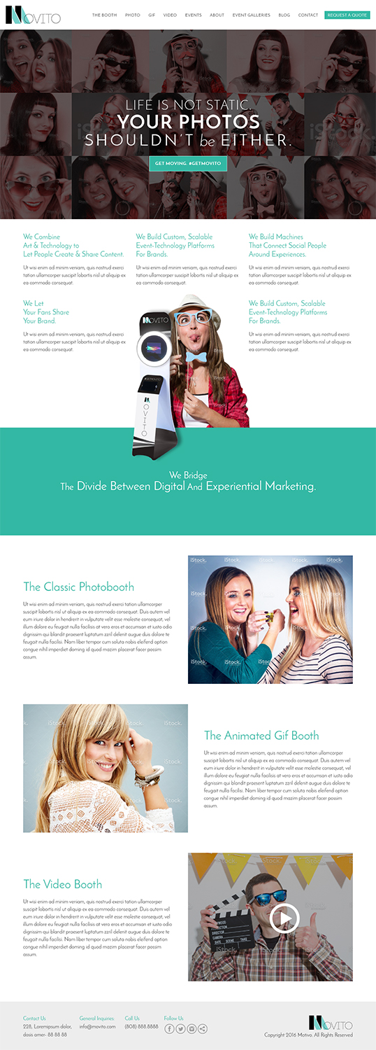 Web Design by RupalTechno for Smile Lounge Photo Booth | Design #10569529