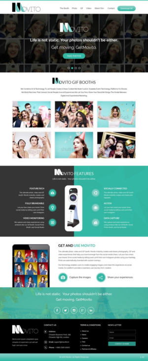 Web Design by pb for Smile Lounge Photo Booth | Design: #10510540