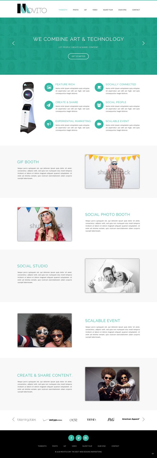 Web Design by pb for Smile Lounge Photo Booth | Design #10518089