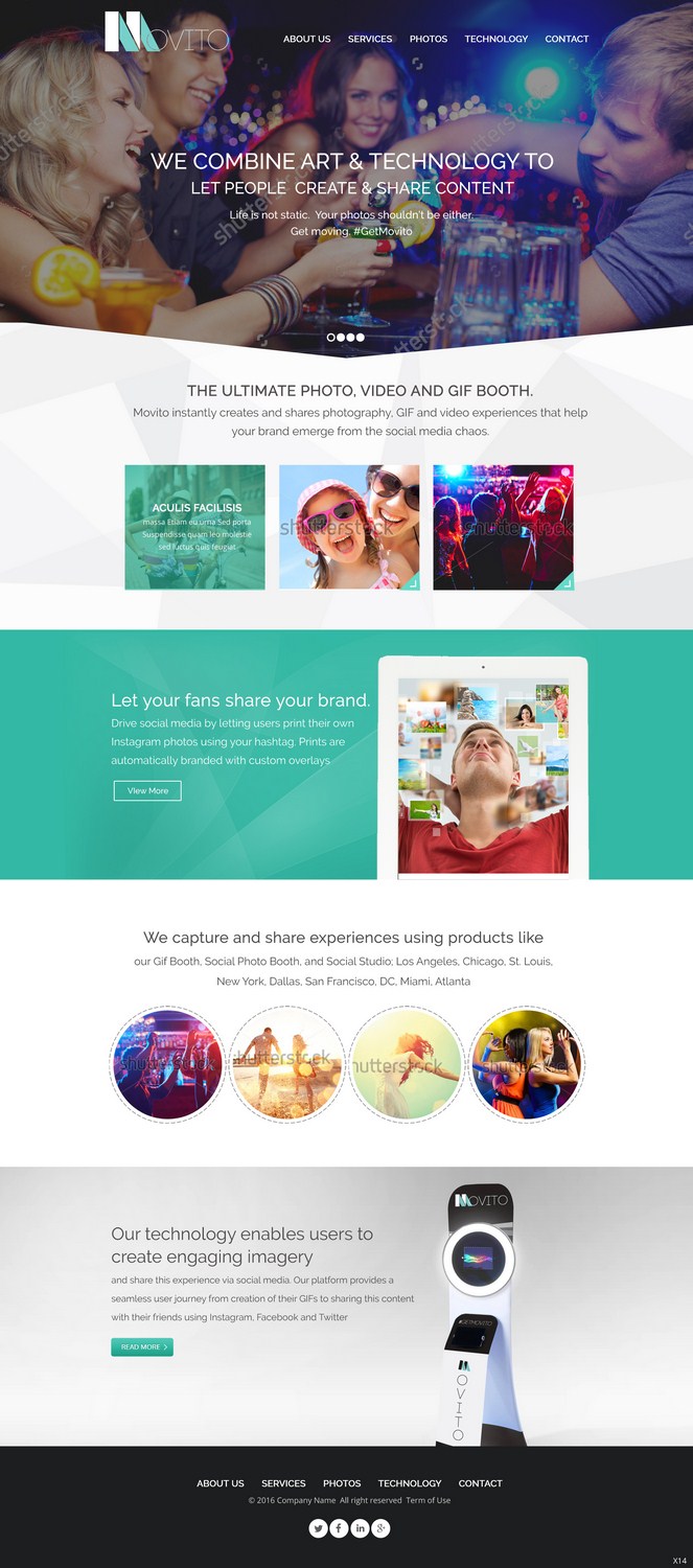 Web Design by pb for Smile Lounge Photo Booth | Design #10518093