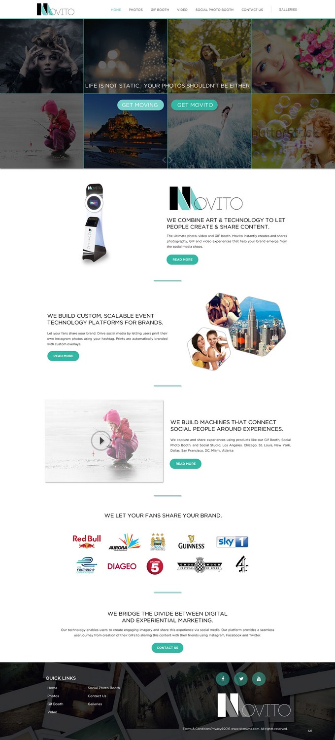 Web Design by pb for Smile Lounge Photo Booth | Design #10520881