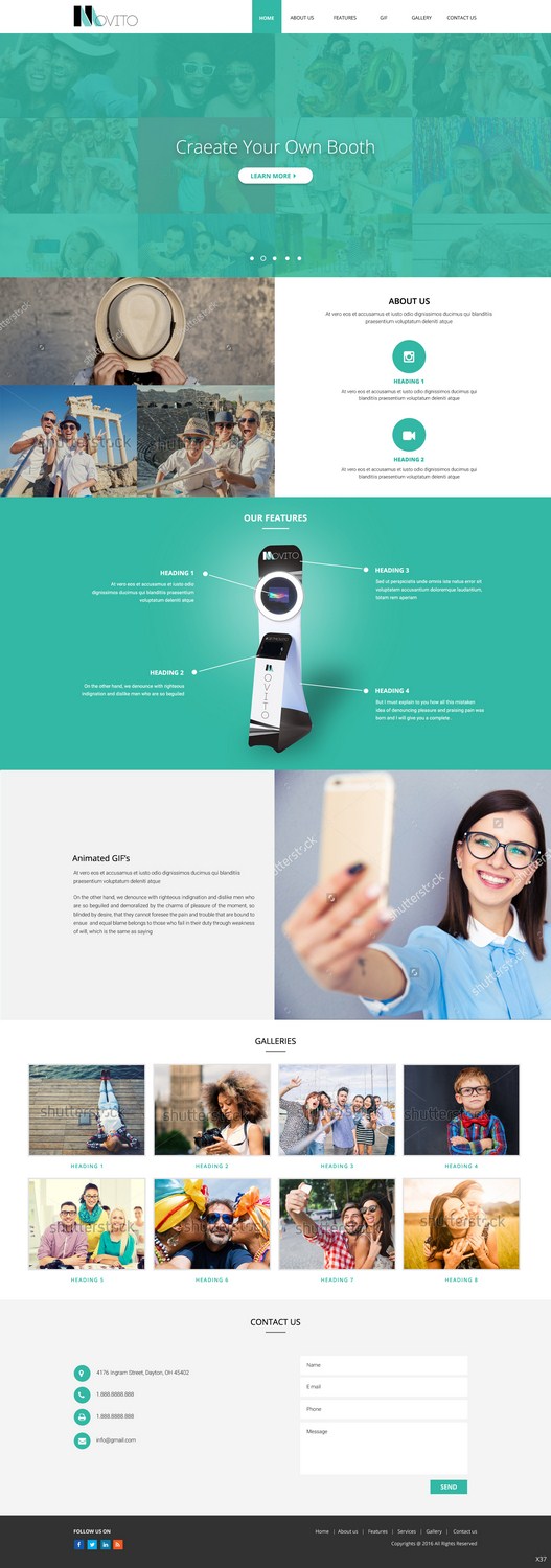 Web Design by pb for Smile Lounge Photo Booth | Design #10520883