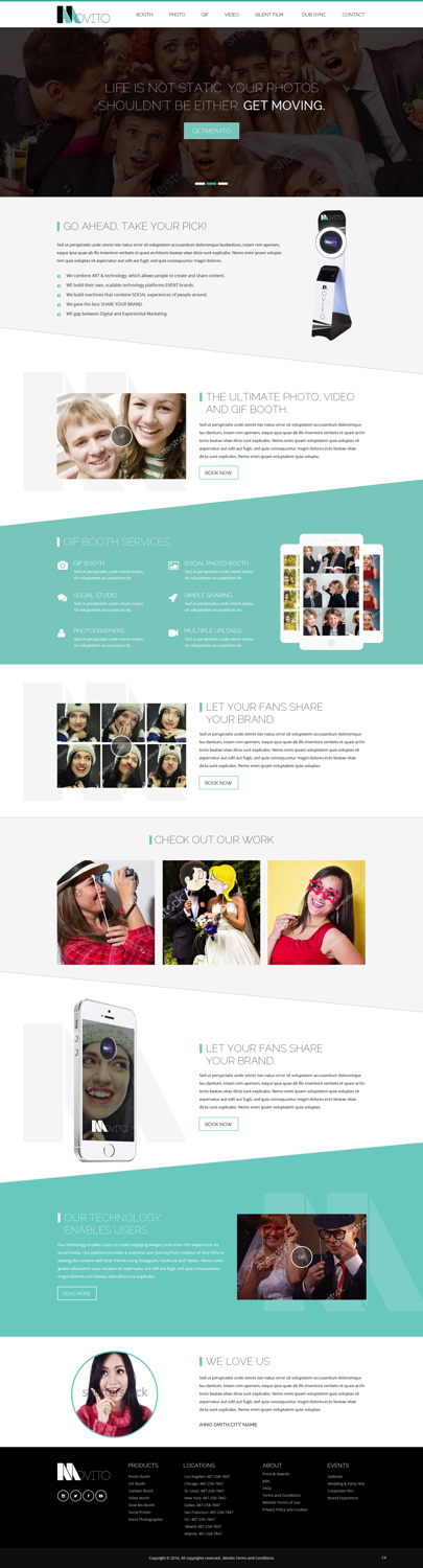 Web Design by pb for Smile Lounge Photo Booth | Design #10525302