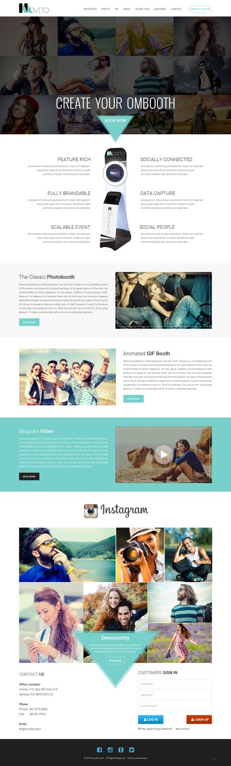 Web-Design von pb für Smile Lounge Photo Booth | Design #10530894