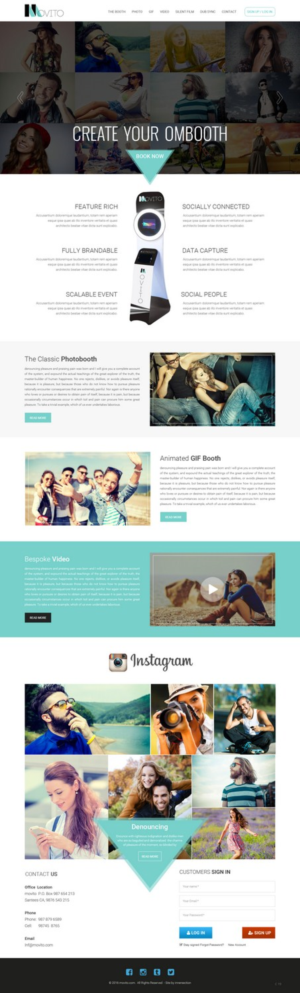 Web Design by pb for Smile Lounge Photo Booth | Design: #10530894