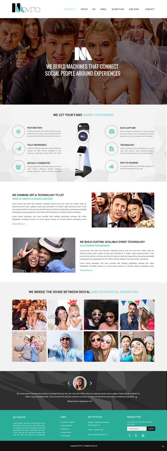 Web Design by pb for Smile Lounge Photo Booth | Design #10530896