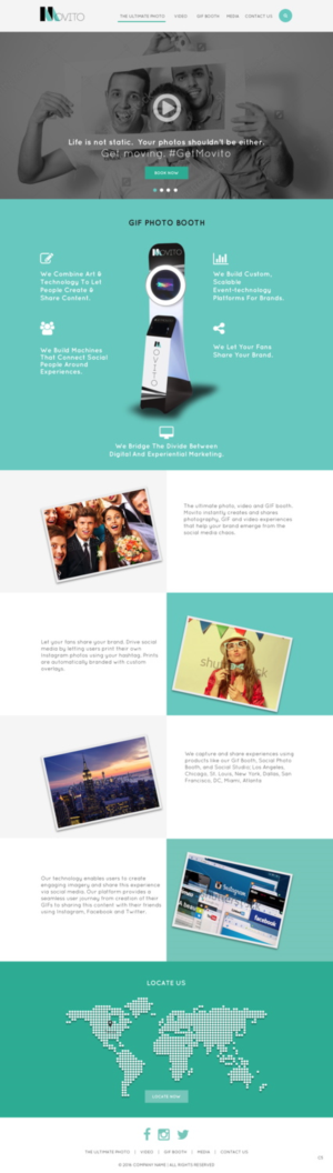 Web Design by pb for Smile Lounge Photo Booth | Design: #10534774