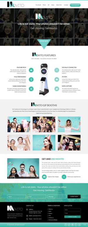 Web Design by pb for Smile Lounge Photo Booth | Design: #10683137