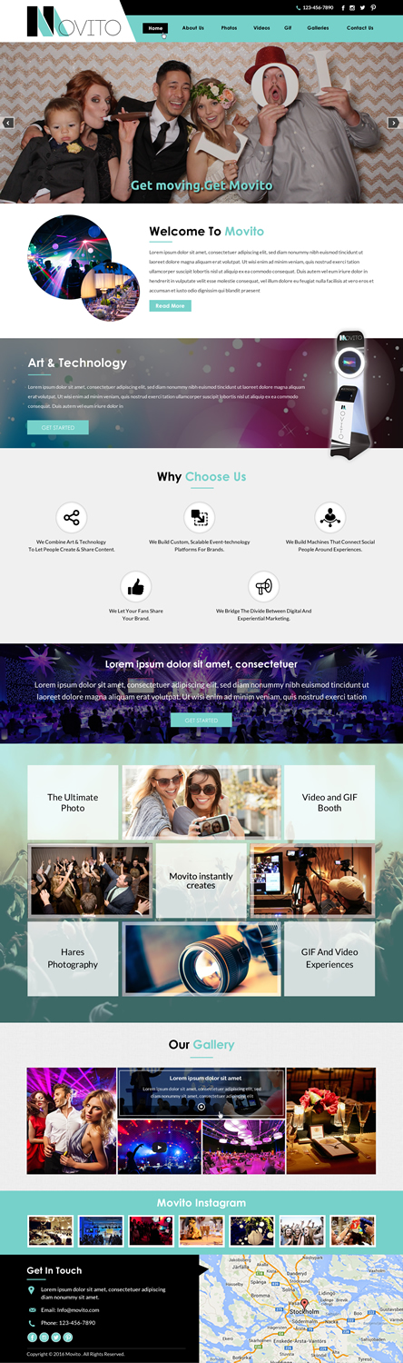 Diseño Web por Sbss para Smile Lounge Photo Booth | Diseño #10528966