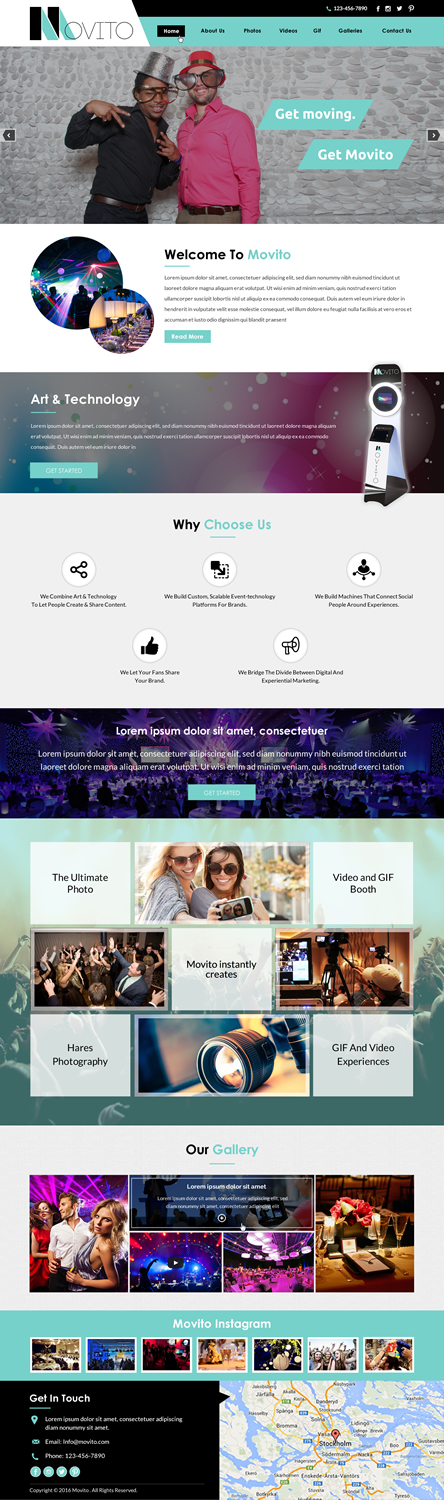 Diseño Web por Sbss para Smile Lounge Photo Booth | Diseño #10528967