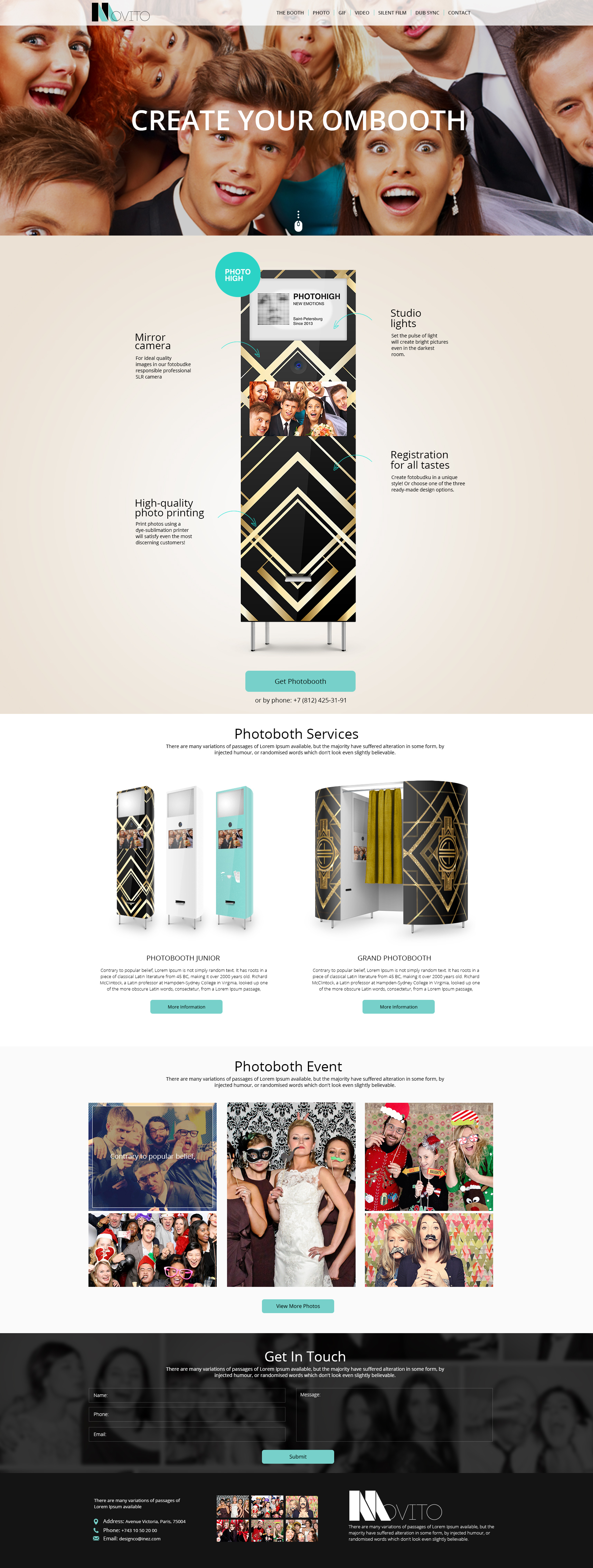 Diseño Web por Logo Xtudio para Smile Lounge Photo Booth | Diseño #10526629