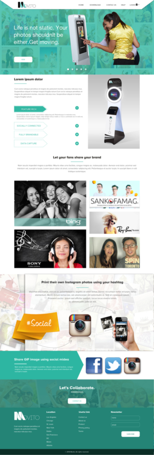 Web Design by Infoway for Smile Lounge Photo Booth | Design #10587651