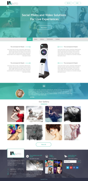 Web Design by Infoway for Smile Lounge Photo Booth | Design: #10587653