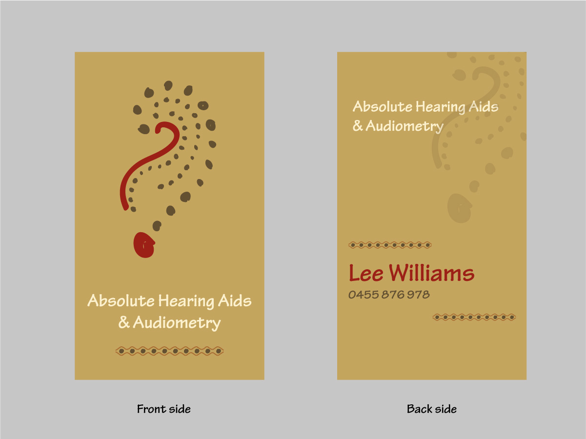 Business Card Design by harrylim for Absolute Hearing Aids & Audiometry | Design #2207283