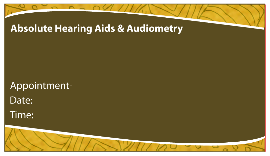 Business Card Design by OSSDesign for Absolute Hearing Aids & Audiometry | Design: #2222546