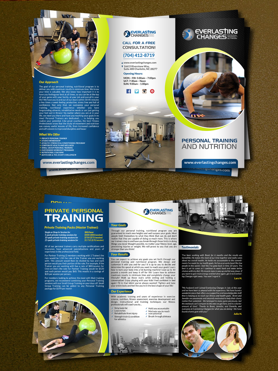 Brochure Design by creative.bugs for Everlasting Changes | Design #10588574