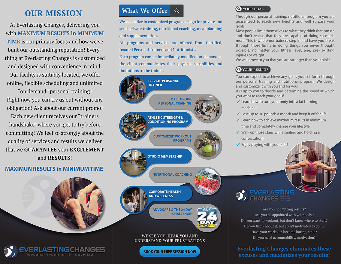 Brochure Design by Trung Ngo for Everlasting Changes | Design #10595284