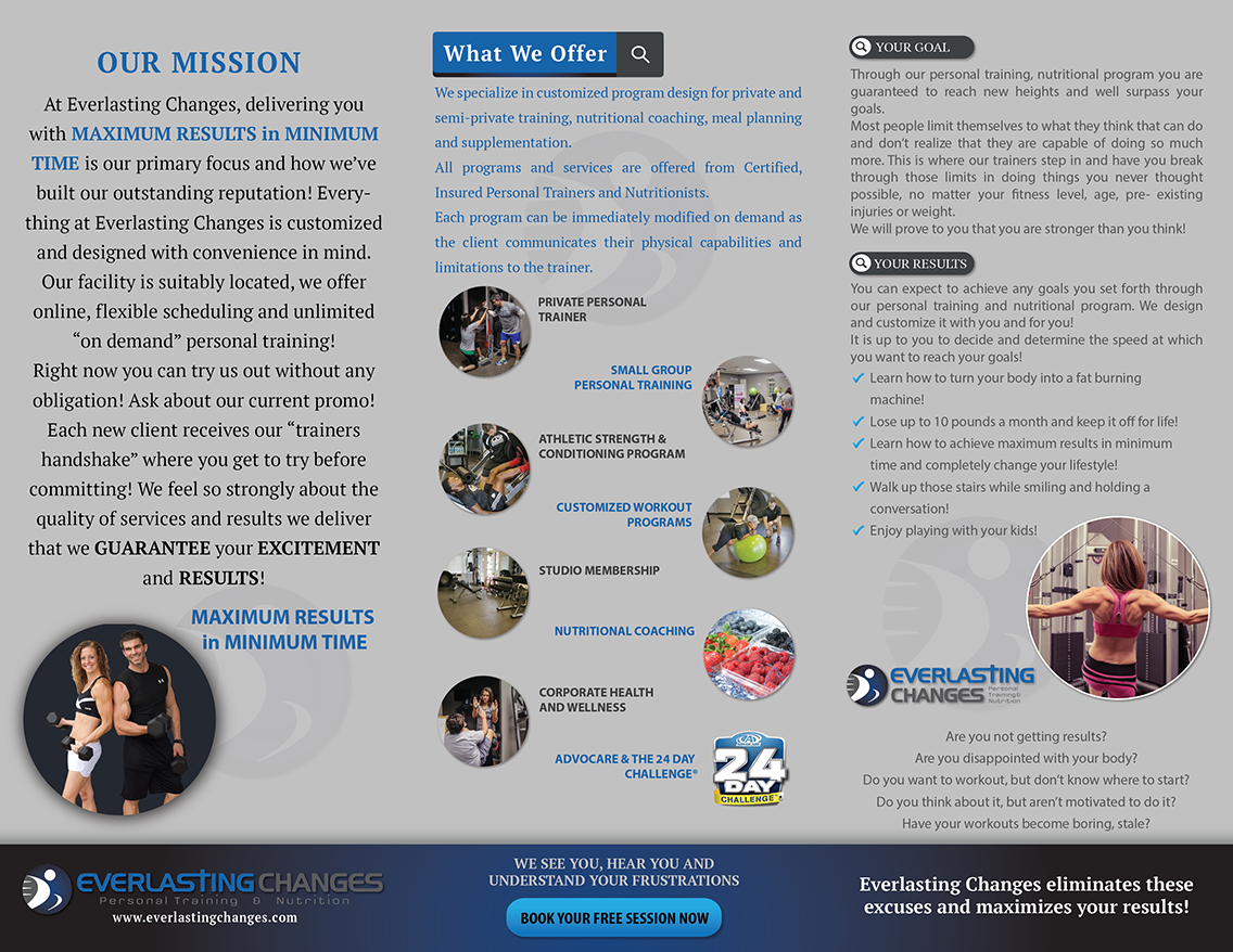 Diseño de Brochure por Trung Ngo para Everlasting Changes | Diseño #10602231