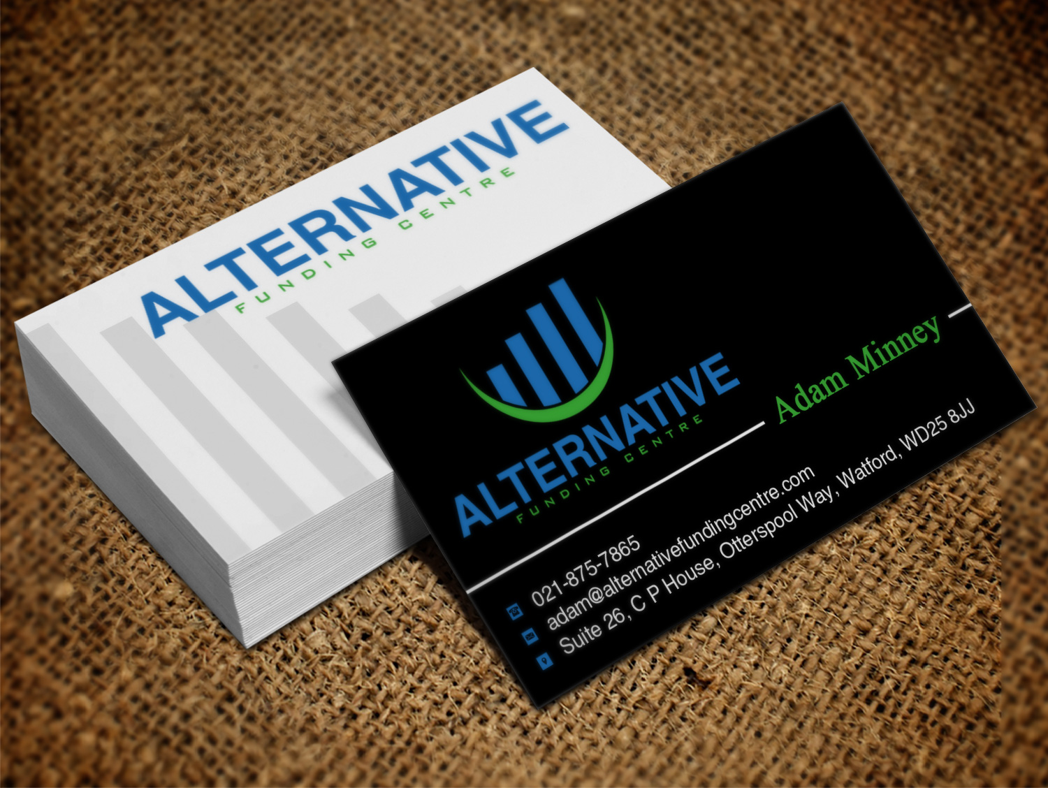 Business Card Design by Lanka Ama for Alternative Funding Centre | Design #10518608