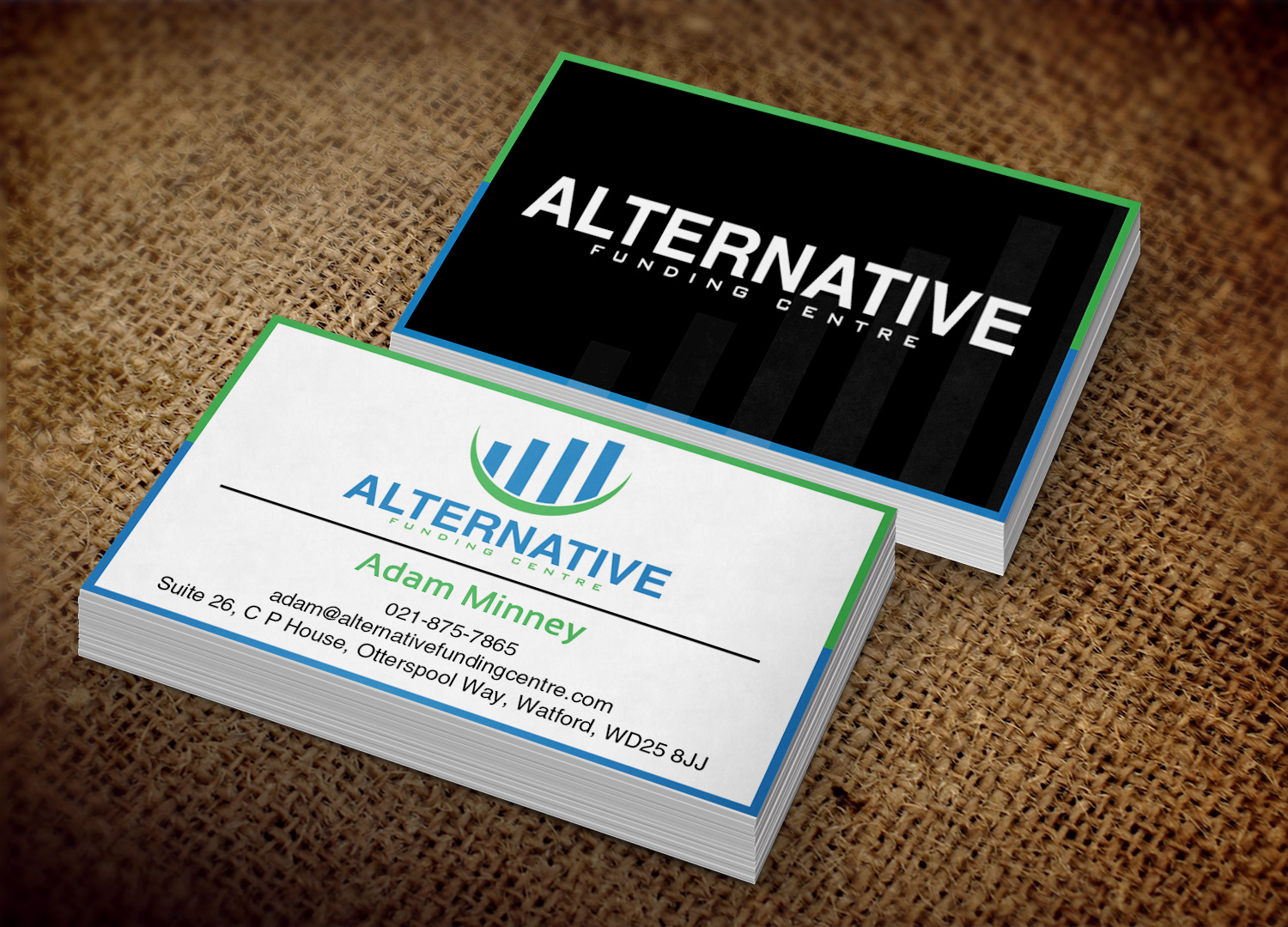 Visitenkarten-Design von Lanka Ama für Alternative Funding Centre | Design #10518609