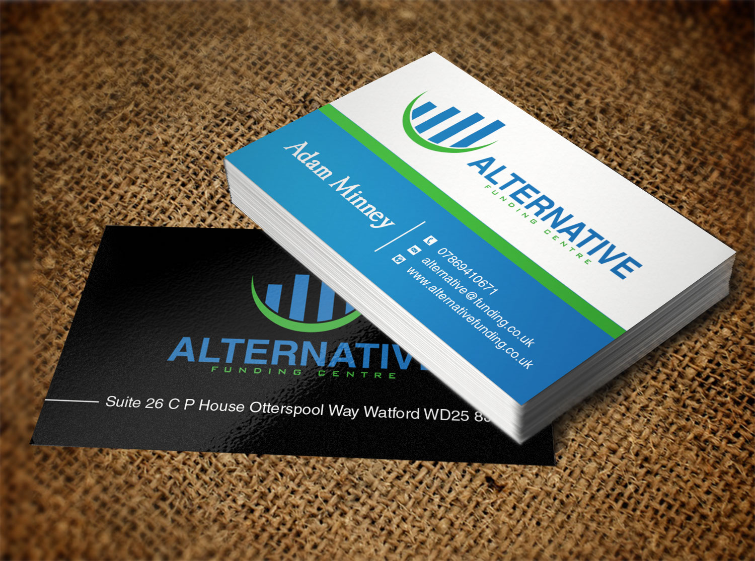 Diseño de Tarjeta de Presentación por Lanka Ama para Alternative Funding Centre | Diseño #10518619