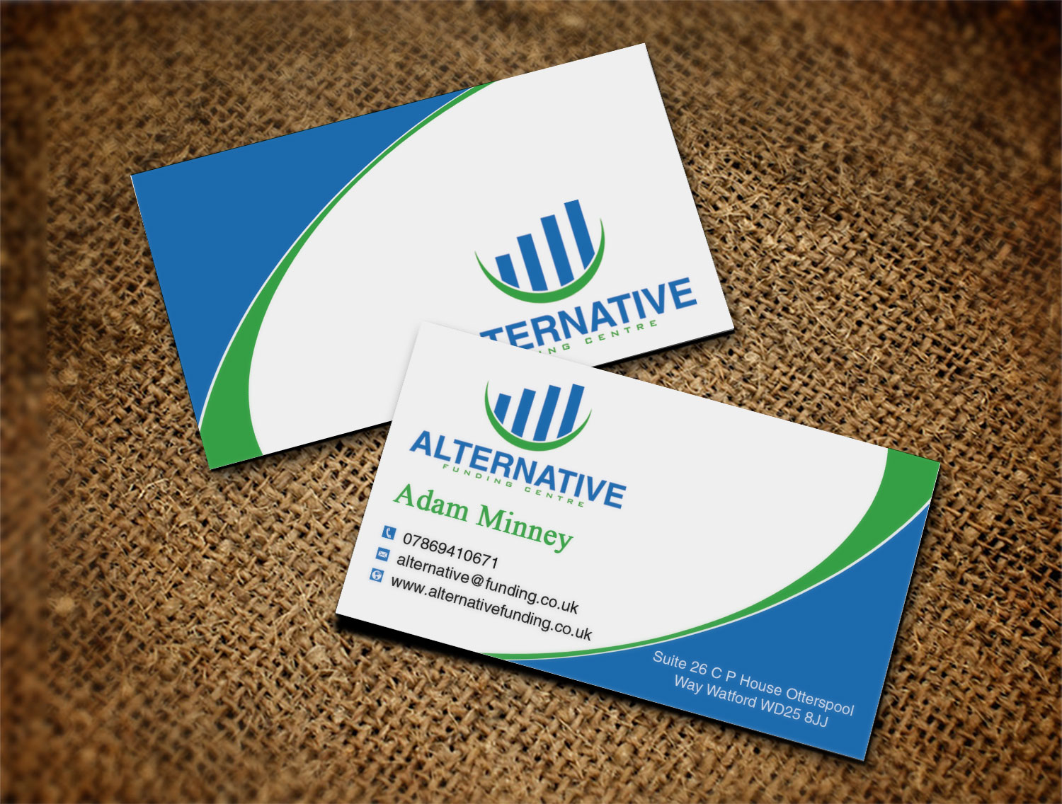 Diseño de Tarjeta de Presentación por Lanka Ama para Alternative Funding Centre | Diseño #10518620