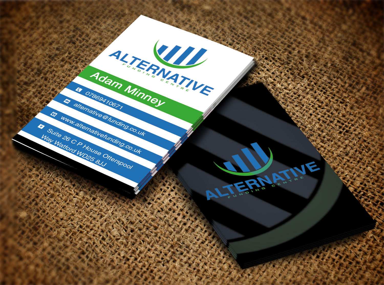 Diseño de Tarjeta de Presentación por Lanka Ama para Alternative Funding Centre | Diseño #10518623