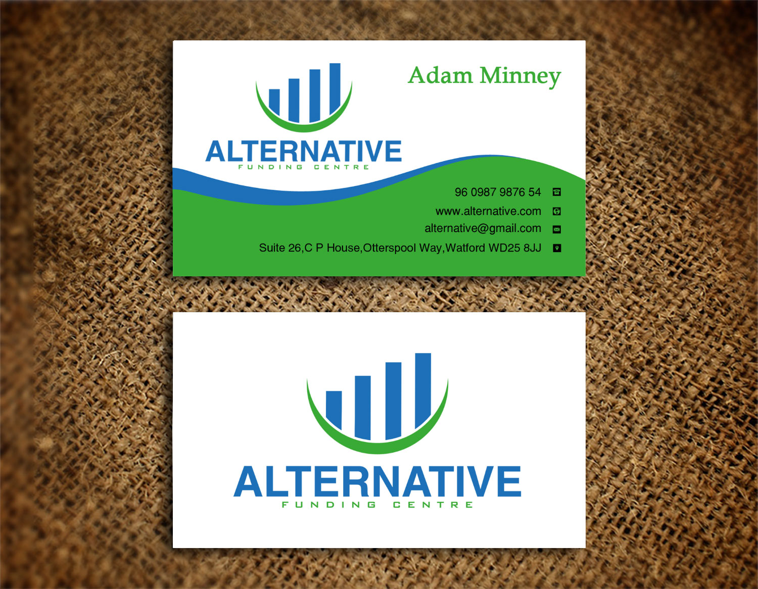 Diseño de Tarjeta de Presentación por Lanka Ama para Alternative Funding Centre | Diseño #10518625