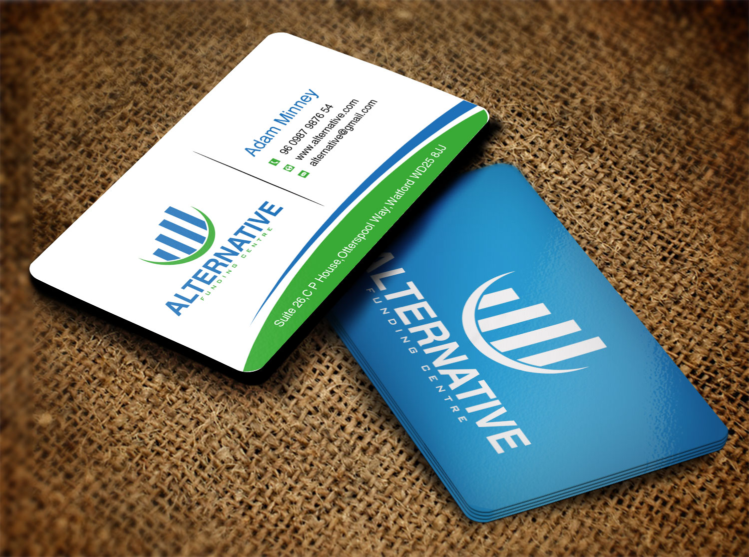 Diseño de Tarjeta de Presentación por Lanka Ama para Alternative Funding Centre | Diseño #10518627