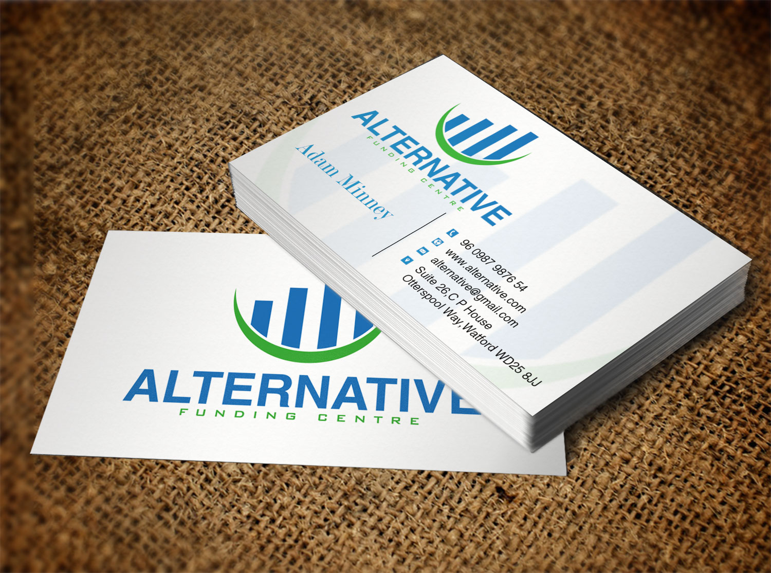 Business Card Design by Lanka Ama for Alternative Funding Centre | Design #10518628