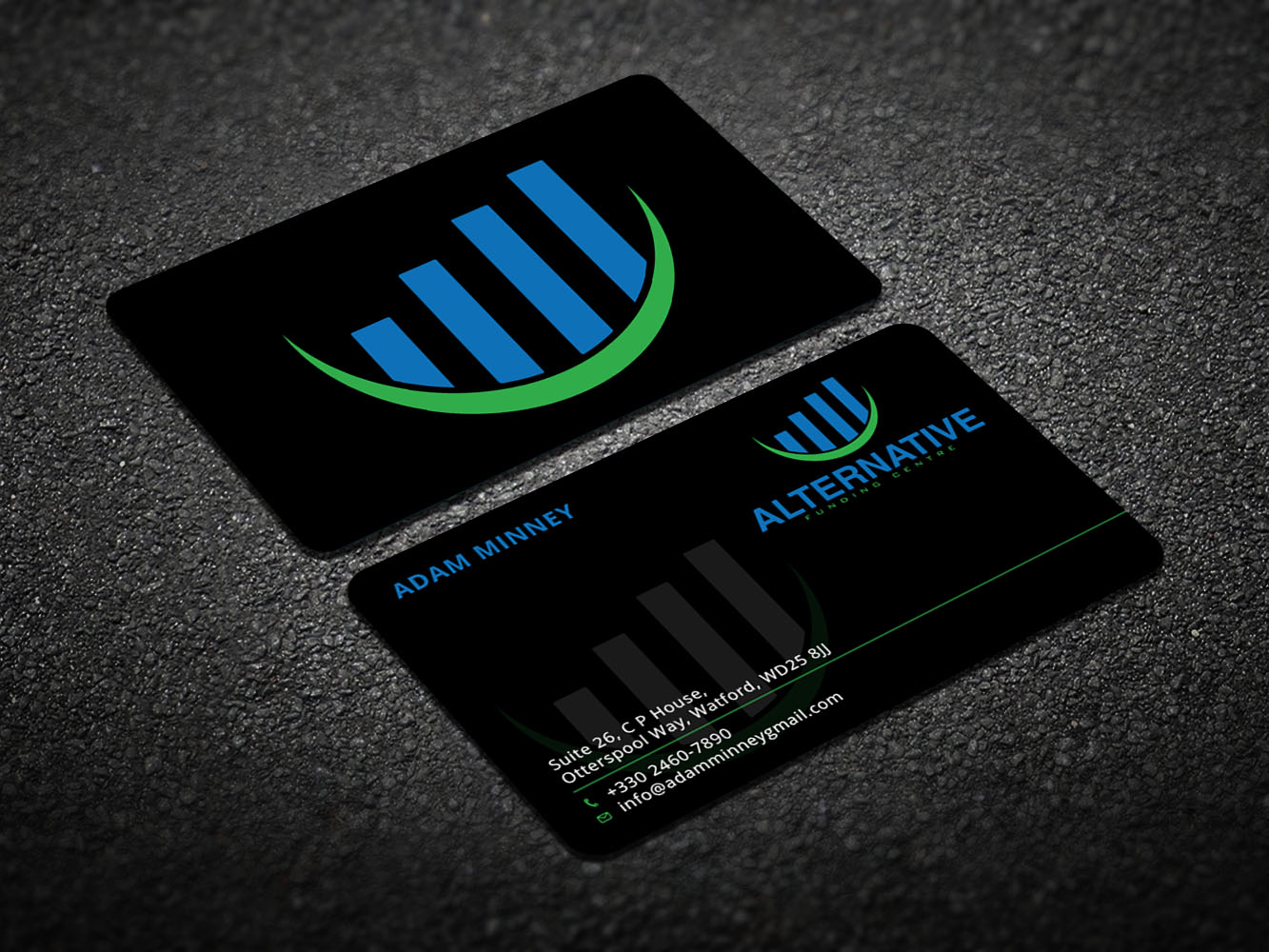 Diseño de Tarjeta de Presentación por Verified artistry (Design garden) para Alternative Funding Centre | Diseño #10523842