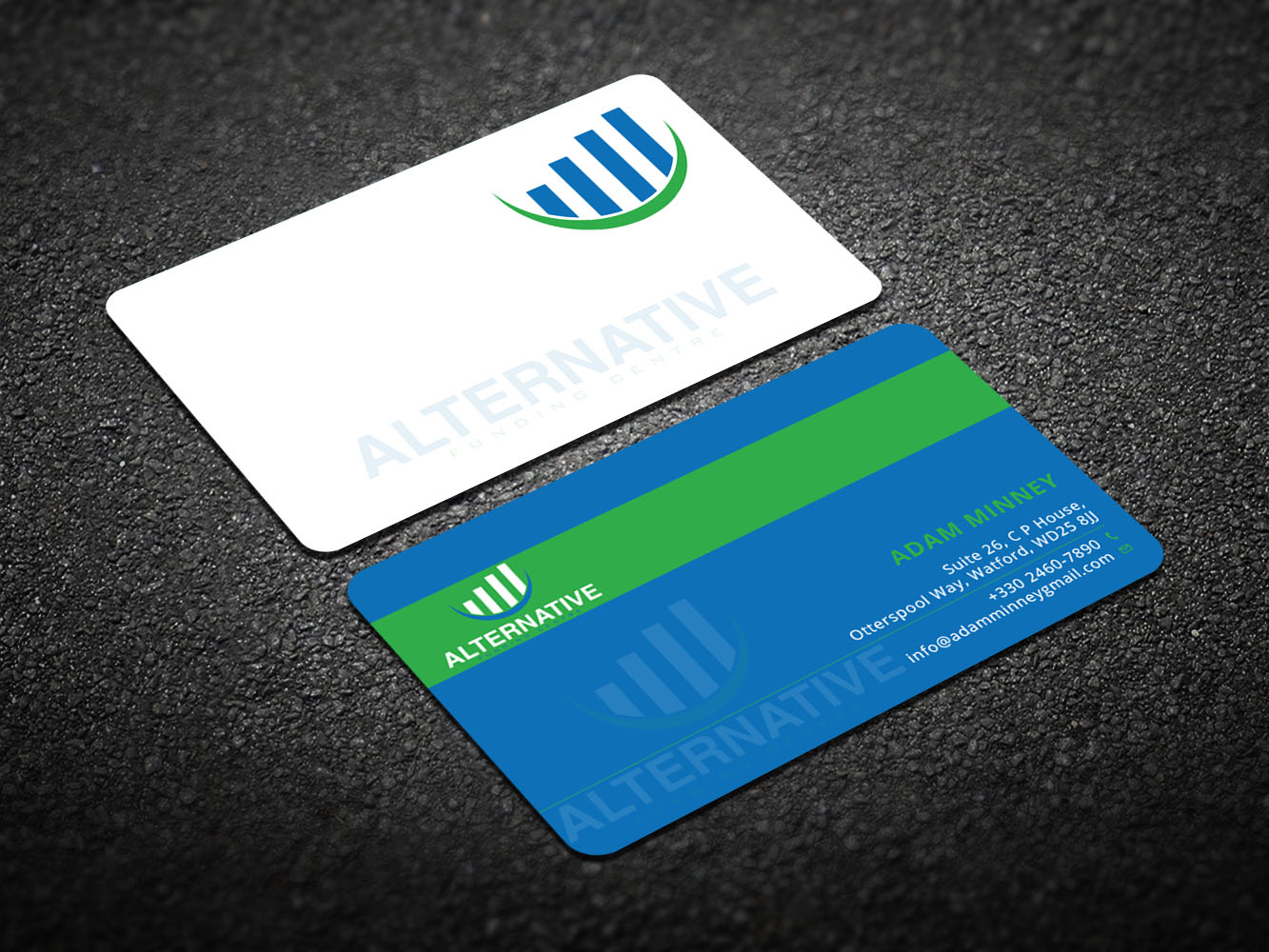 Diseño de Tarjeta de Presentación por Verified artistry para Alternative Funding Centre | Diseño #10523844