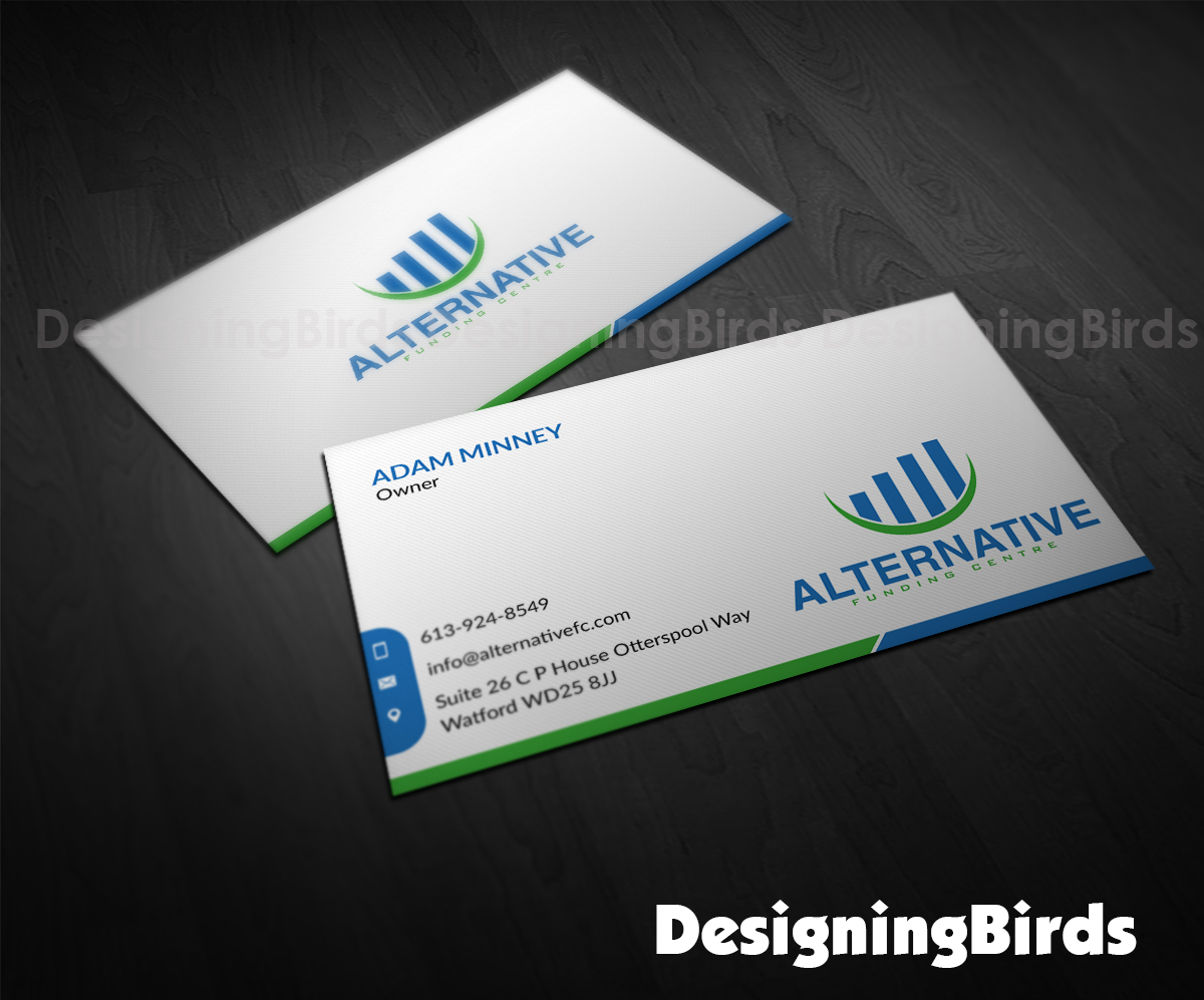 Diseño de Tarjeta de Presentación por Designing Birds para Alternative Funding Centre | Diseño #10525852