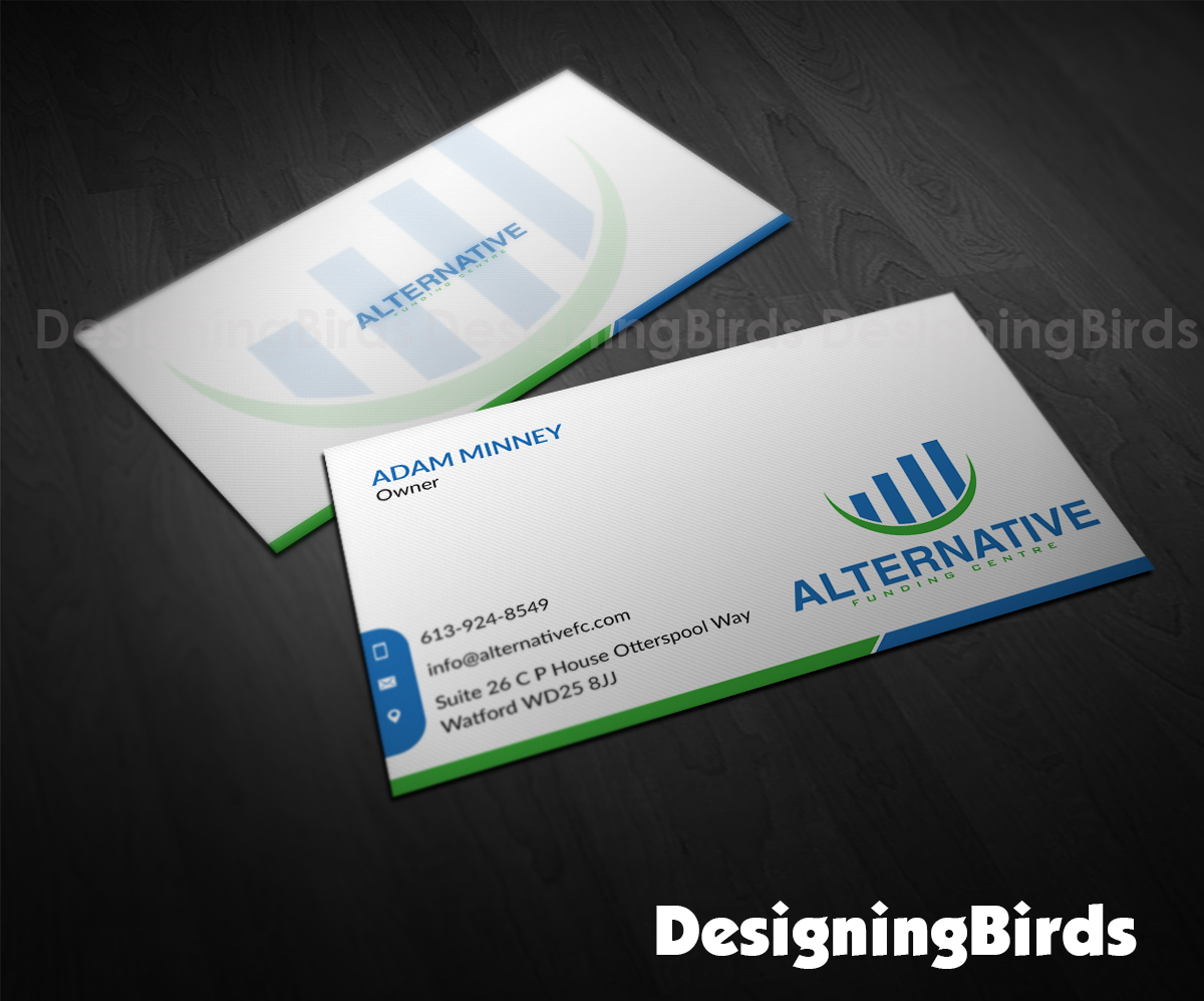 Diseño de Tarjeta de Presentación por Designing Birds para Alternative Funding Centre | Diseño #10525855