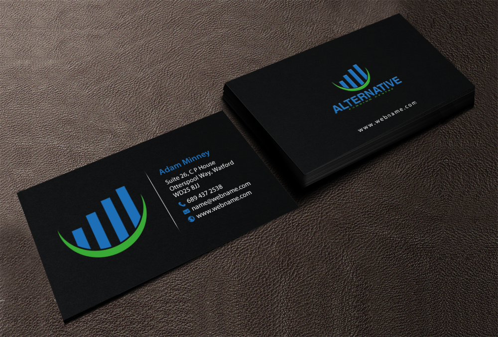 Diseño de Tarjeta de Presentación por chandrayaan.creative para Alternative Funding Centre | Diseño #10520606