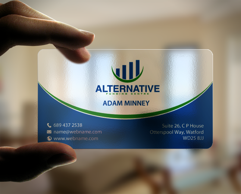 Diseño de Tarjeta de Presentación por chandrayaan.creative para Alternative Funding Centre | Diseño #10520720