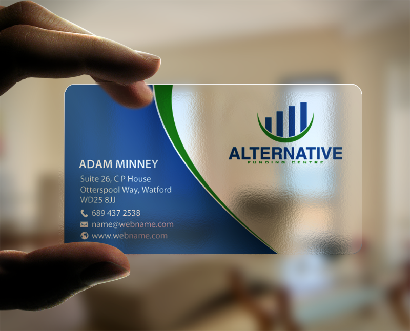 Diseño de Tarjeta de Presentación por chandrayaan.creative para Alternative Funding Centre | Diseño #10527697
