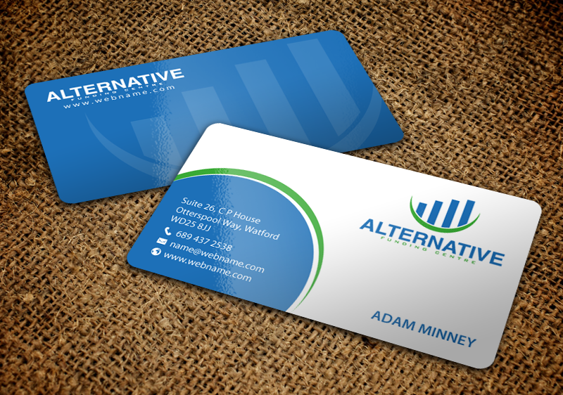 Diseño de Tarjeta de Presentación por chandrayaan.creative para Alternative Funding Centre | Diseño #10527698