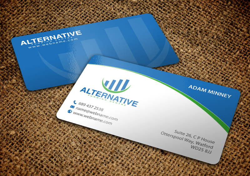 Diseño de Tarjeta de Presentación por chandrayaan.creative para Alternative Funding Centre | Diseño #10527699