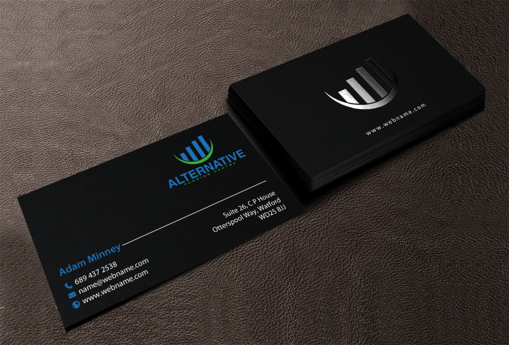 Diseño de Tarjeta de Presentación por chandrayaan.creative para Alternative Funding Centre | Diseño #10528582