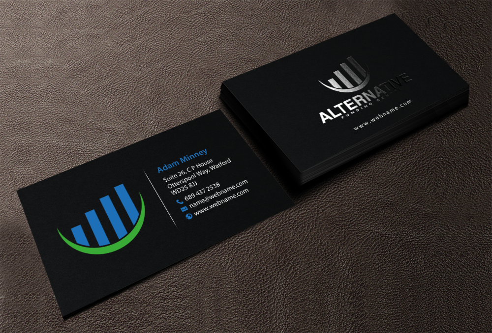 Diseño de Tarjeta de Presentación por chandrayaan.creative para Alternative Funding Centre | Diseño #10528583