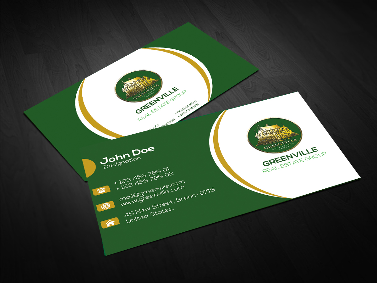 Business Card Design by TGDesigns for GREENVILLE REAL ESTATE GROUP | Design #10709766