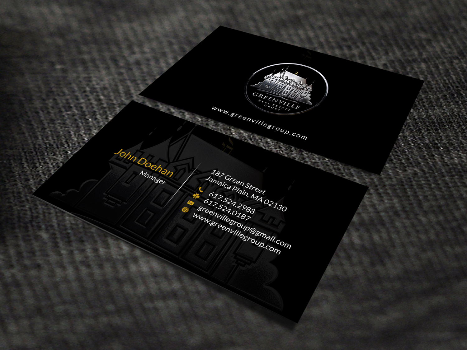 Business Card Design by SKYdesign for GREENVILLE REAL ESTATE GROUP | Design #10711194